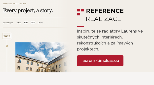 Radiátory Laurens v realizovaných interiérech
